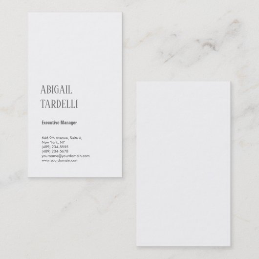 Professioneel, minimalistisch, modern gebruik visitekaartje (Voorkant / Achterkant)