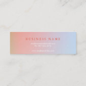 Professioneel minimalistisch modern mini visitekaartje (Achterkant)