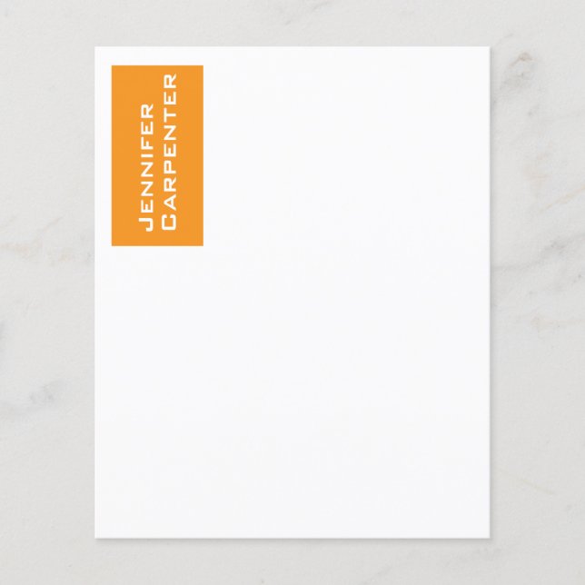 Professioneel minimalistisch, modern oranje whitep (Voorkant)
