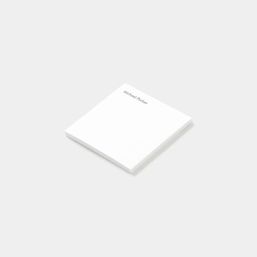 Professioneel minimalistisch modern post-it® notes (Schuin)