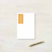 Professioneel minimalistisch modern sinaasappel wi post-it® notes (Op bureau)