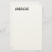 Professioneel minimalistisch modern sober  briefpapier (Voorkant / Achterkant)