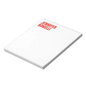 Professioneel minimalistisch modern stevig rood wi notitieblok (Gedraaid)