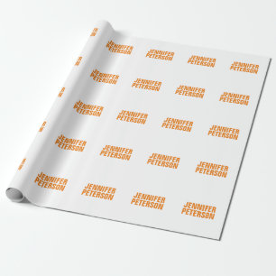 Professioneel minimalistisch modern strak oranje w cadeaupapier