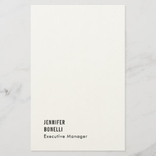 Professioneel minimalistisch modern trendy briefpapier