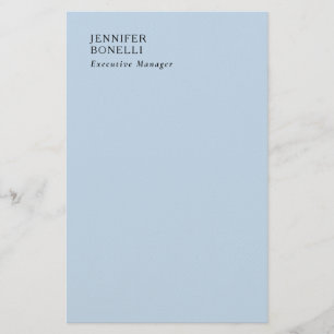 Professioneel minimalistisch modern trendy lichtbl briefpapier