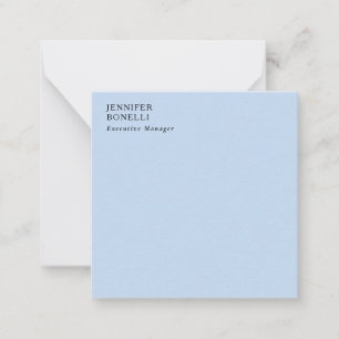Professioneel minimalistisch modern trendy lichtbl notitiekaartje