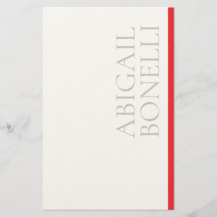 Professioneel minimalistisch strak modern grijs ro briefpapier