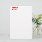 Professioneel, minimalistisch, vetgedrukt wit briefpapier (Staand voorkant)