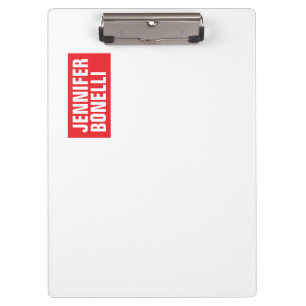 Professioneel, minimalistisch, vetgedrukt wit klembord