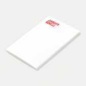 Professioneel, minimalistisch, vetgedrukt wit post-it® notes (Schuin)