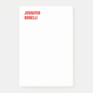 Professioneel, minimalistisch, vetgedrukt wit post-it® notes