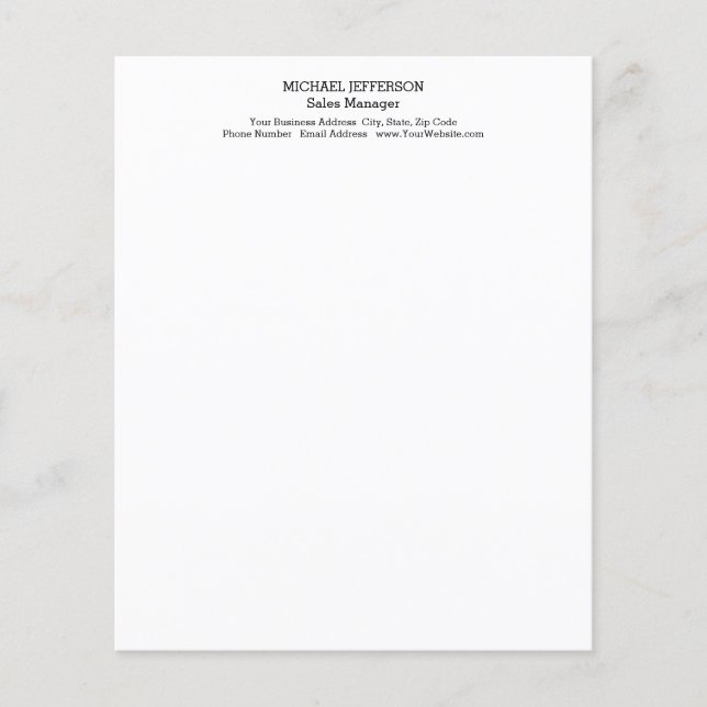 Professioneel minimalistisch vlak (Voorkant)