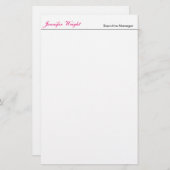 Professioneel minimalistische gewone elegante kall briefpapier (Voorkant / Achterkant)