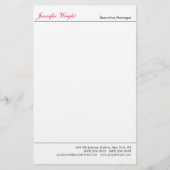 Professioneel minimalistische gewone elegante kall briefpapier (Voorkant)