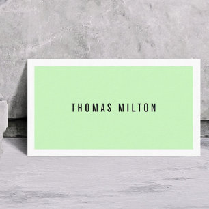 Professioneel Minimalistische Groene Witte Consult Visitekaartje