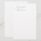 Professioneel minimalistische moderne kalligrafie  briefpapier (Voorkant / Achterkant)