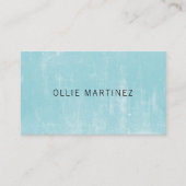 Professioneel Minimalistische Textuur Blauwe Consu Visitekaartje (Voorkant)