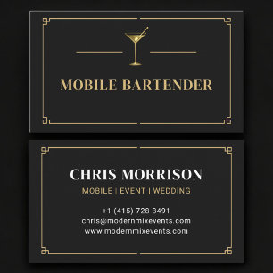 Professioneel Mobiele Barman Visitekaartje