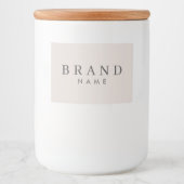 Professioneel Modern Aangepast Voedsetiket Voedselcontainer Etiket (Voorkant)