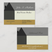 Professioneel modern Abstract huisontwerp Visitekaartje (Voorkant / Achterkant)