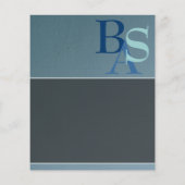 Professioneel, modern blauw flyer (Achterkant)