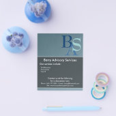 Professioneel, modern blauw flyer (Enkel)