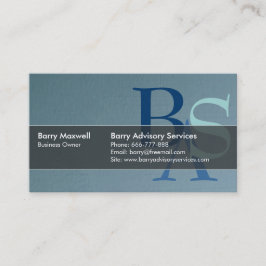 Professioneel, modern blauw visitekaartje