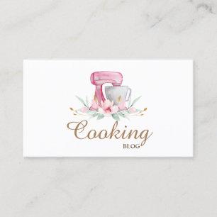 Professioneel, Modern, Bloemenmixer, Koken Visitekaartje