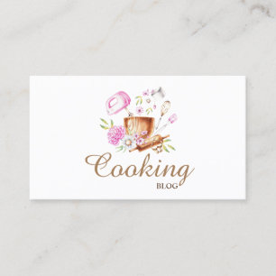 Professioneel,Modern,Bloemig Bakgerei,Koken Visitekaartje
