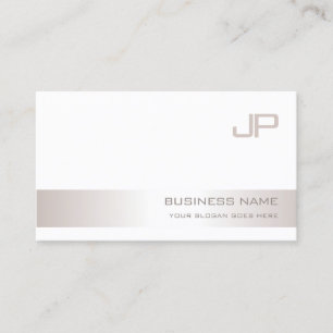 Professioneel Modern Chic Sjabloon met Monogram Visitekaartje
