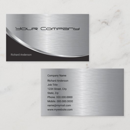 Professioneel, modern computerreparatieserver visitekaartje (Voorkant / Achterkant)