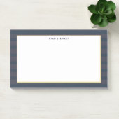 Professioneel modern donkerblauw en plum Striped Post-it® Notes (Kantoor)