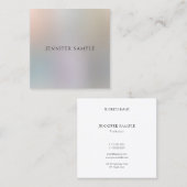 Professioneel Modern Eenvoudig Ontwerp Luxe Chic Vierkante Visitekaartje (Voorkant / Achterkant)