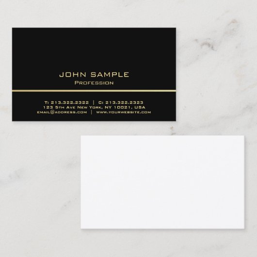 Professioneel, modern, eenvoudig ontwerp met minim visitekaartje (Voorkant / Achterkant)