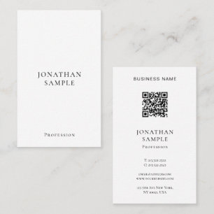 Professioneel Modern Eenvoudig Template Verticaal Visitekaartje