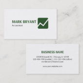 Professioneel, modern, eenvoudig wit visitekaartje (Voorkant / Achterkant)