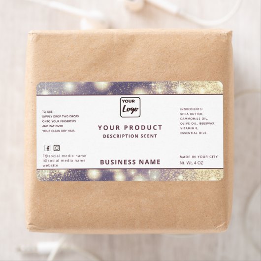 Professioneel modern elegant-etiket met sparren etiket (Insitu)