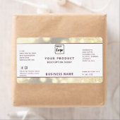 Professioneel modern elegant-etiket met sparren etiket (Insitu)