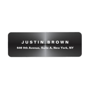 Professioneel modern elegant metaal, grijs gebold etiket