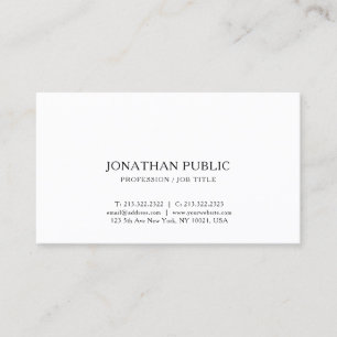 Professioneel Modern Elegant Minimalistisch Sjablo Visitekaartje