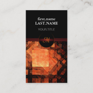 Professioneel, modern elegant Sinaasappel Visitekaartje