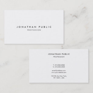 Professioneel Modern Elegant Sjabloon Minimalistis Visitekaartje