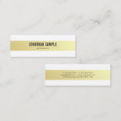 Professioneel, modern, elegant, stijlvol design mini visitekaartje (Voorkant / Achterkant)