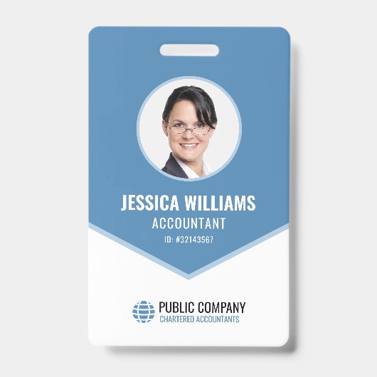 Professioneel Modern Employee Event Personeel ID Badge (Voorzijde)