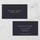 Professioneel, modern en blauw model visitekaartje (Voorkant / Achterkant)