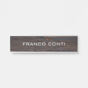 Professioneel, modern en minimalistisch deurbordje