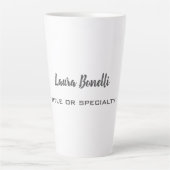 Professioneel, modern en minimalistisch latte mok (Voorkant)