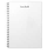 Professioneel, modern en minimalistisch notitieboek (Voorkant)