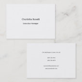 Professioneel, modern en minimalistisch visitekaartje (Voorkant / Achterkant)